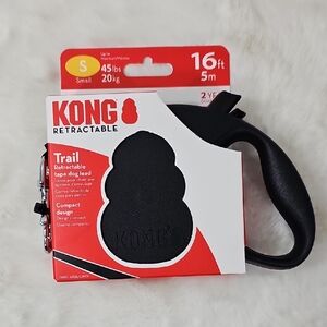 KONG Trail Retractable 16ft Tape Dog Lead  Small -Up To 45 Lbs